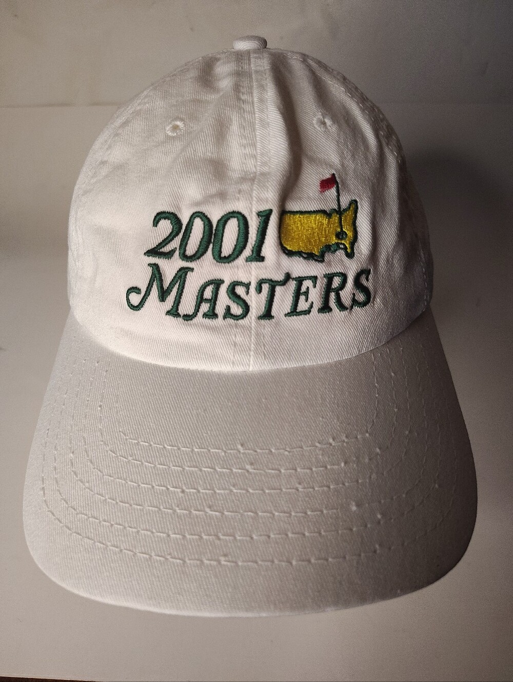 2001 Masters American Needle Strap Back Hat Tiger Woods One Size